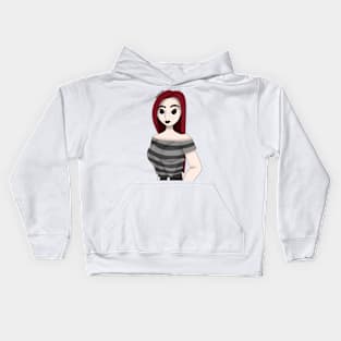 Red head Beauty Kids Hoodie